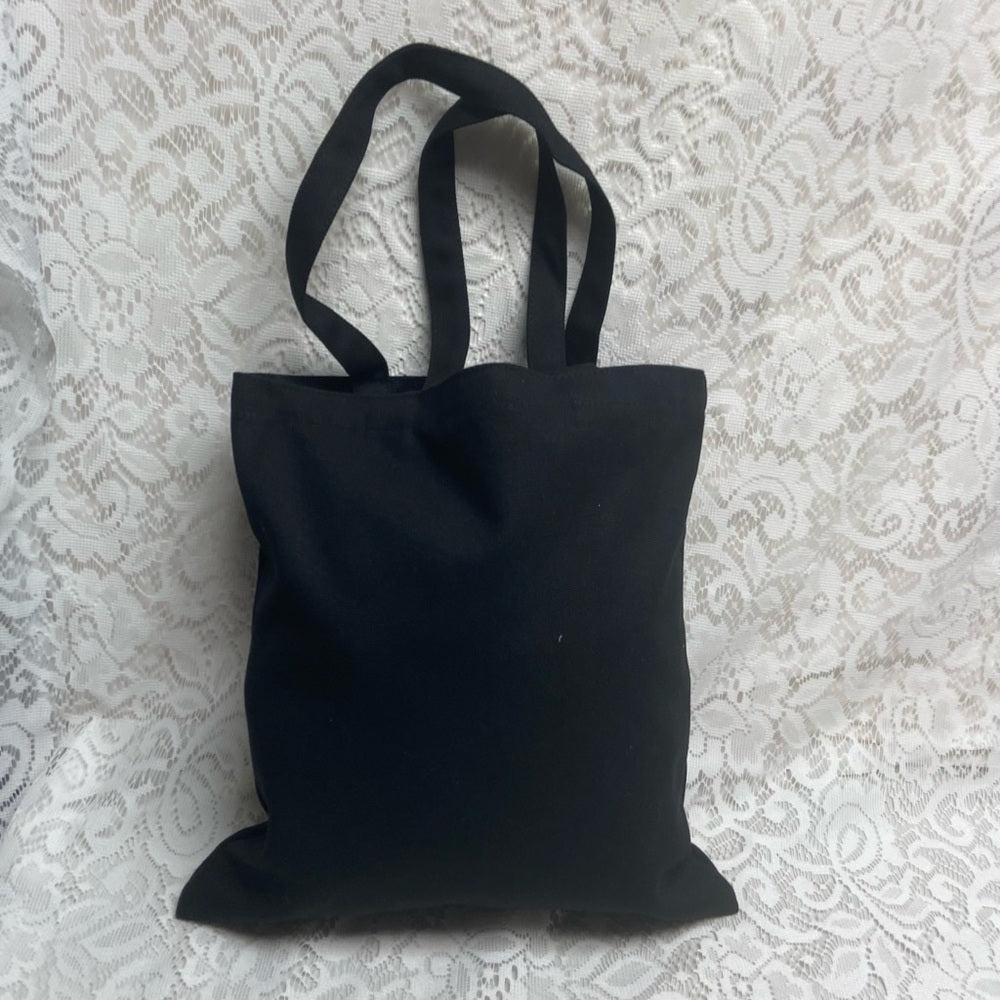 Louis Vuitton Black Denim-Canvas Shoulder Bag-Tote 14in x 14in
