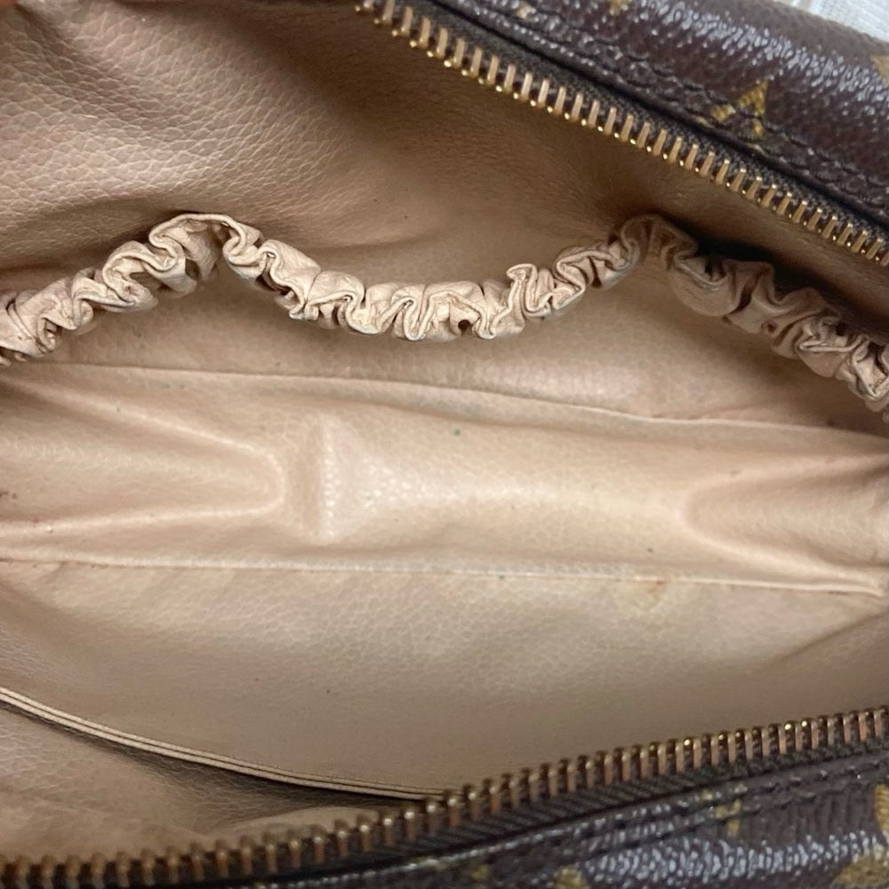 Vintage Louis Vuitton Mono Brown Large Cosmetic Pouch -Crossbody 9in x 6in x 2in