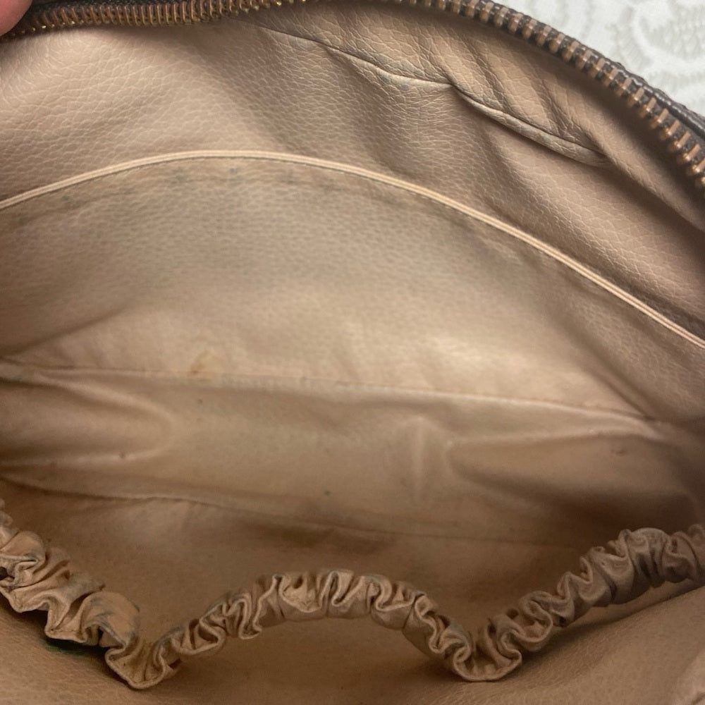 Vintage Louis Vuitton Mono Brown Large Cosmetic Pouch -Crossbody 9in x 6in x 2in