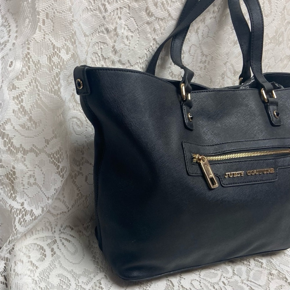 Juicy Couture Faux Leather Shoulder Bag 13in x 11in x 5in