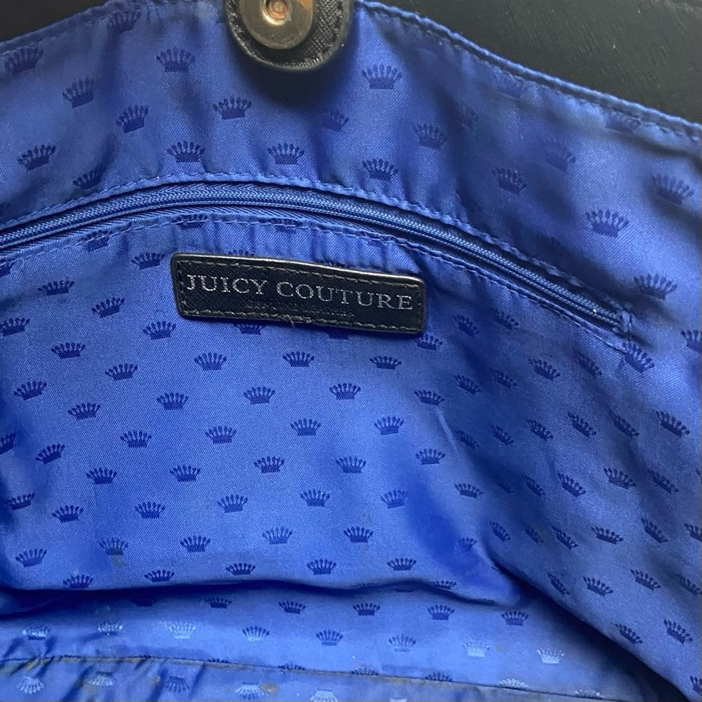 Juicy Couture Faux Leather Shoulder Bag 13in x 11in x 5in