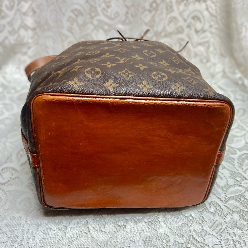 Louis Vuitton Brown Mono GM Bucket Draw String