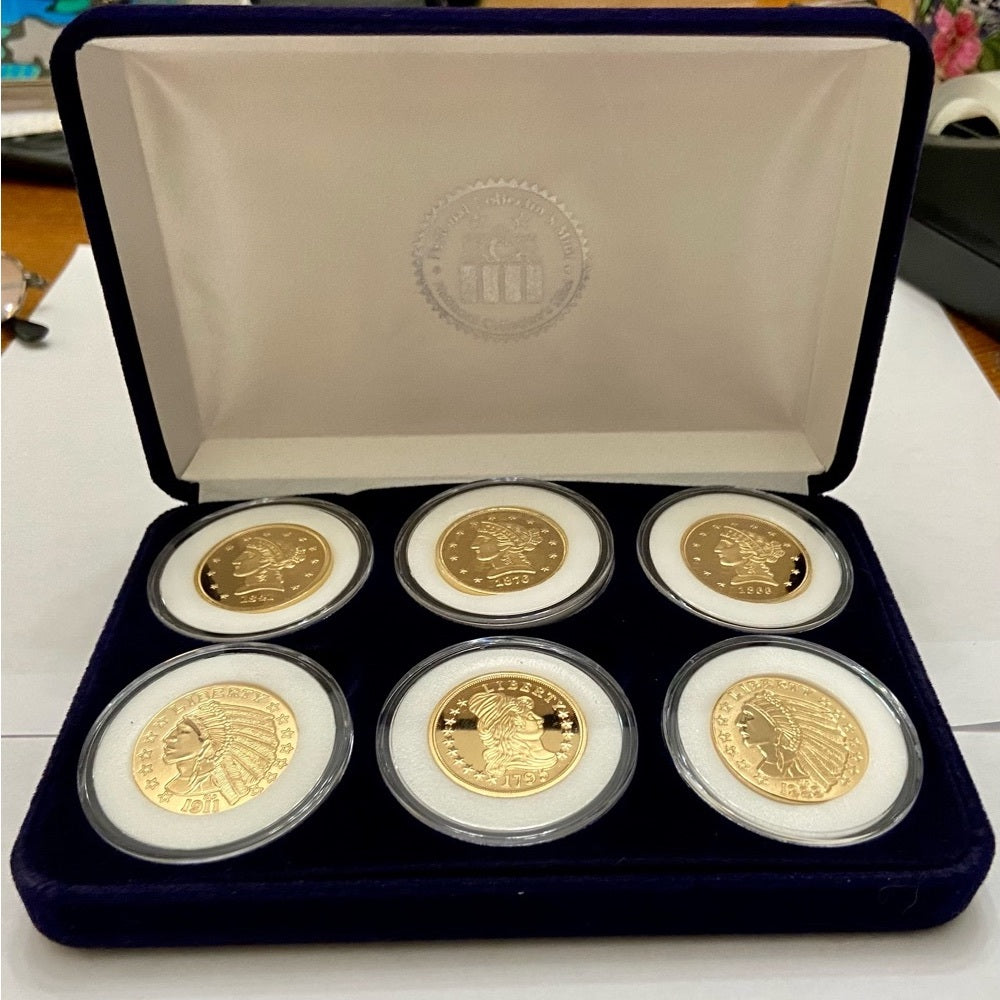 National Collectors Mint 1841, $5.00 Tribute Gold Plated Coin