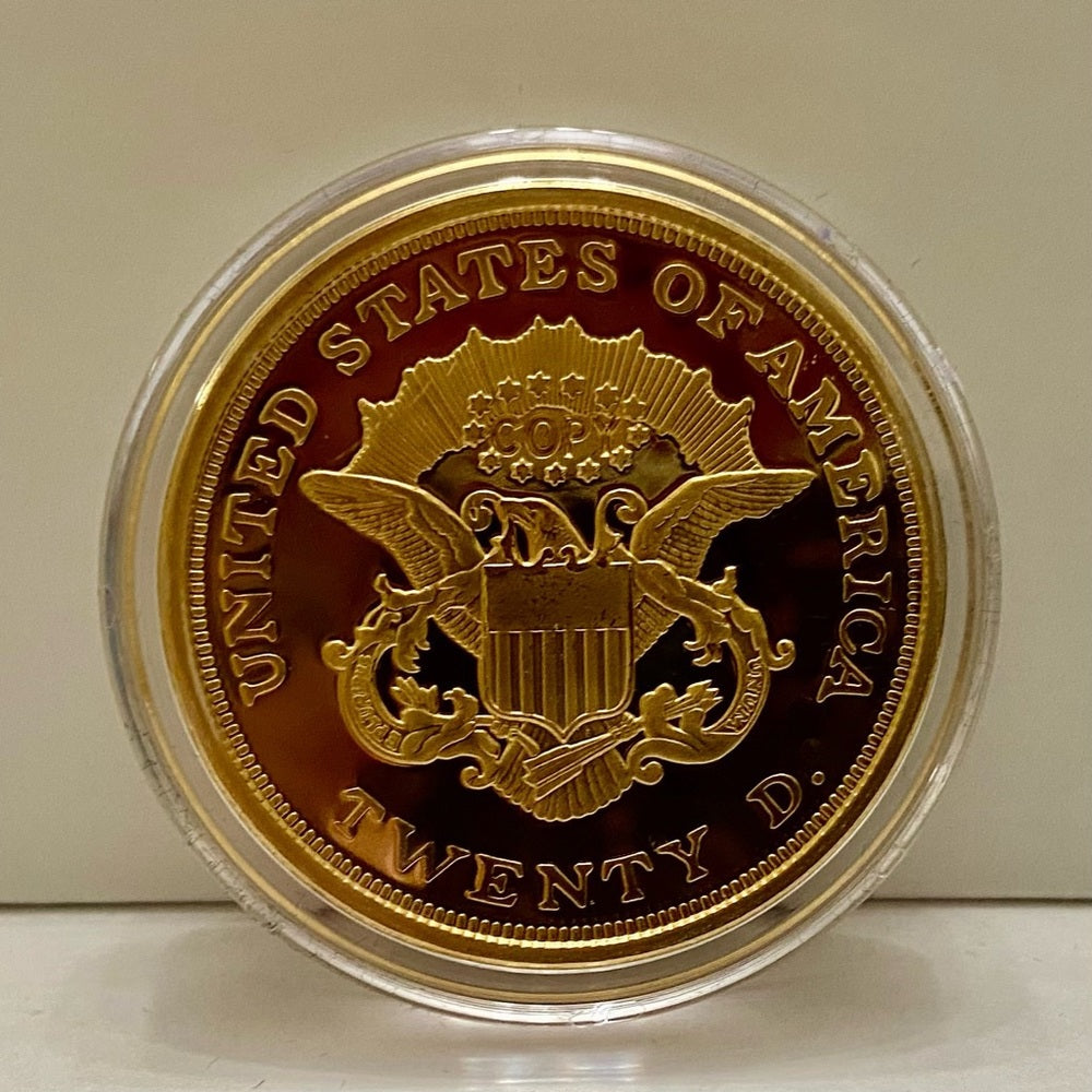 National Collectors Mint, 1849, $20.00 Tribute Gold Plated Coin