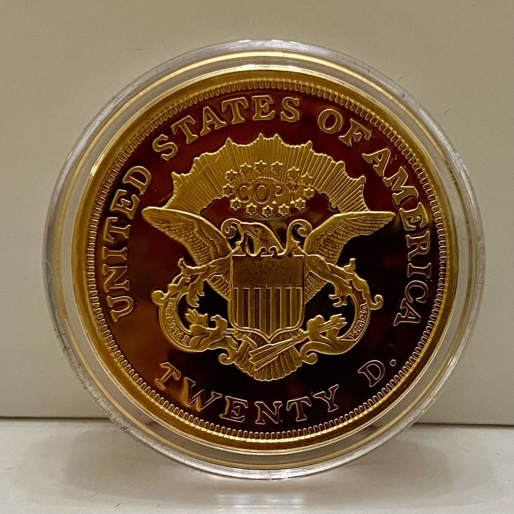 National Collectors Mint, 1849, $20.00 Tribute Gold Plated Coin