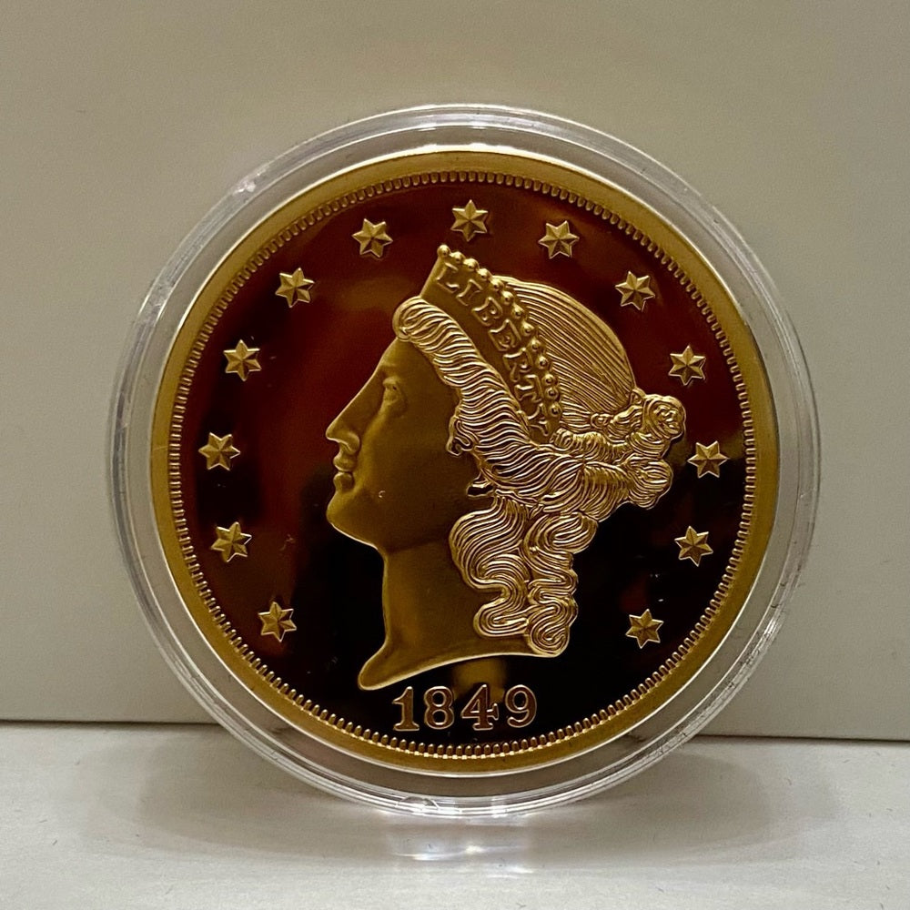 National Collectors Mint, 1849, $20.00 Tribute Gold Plated Coin