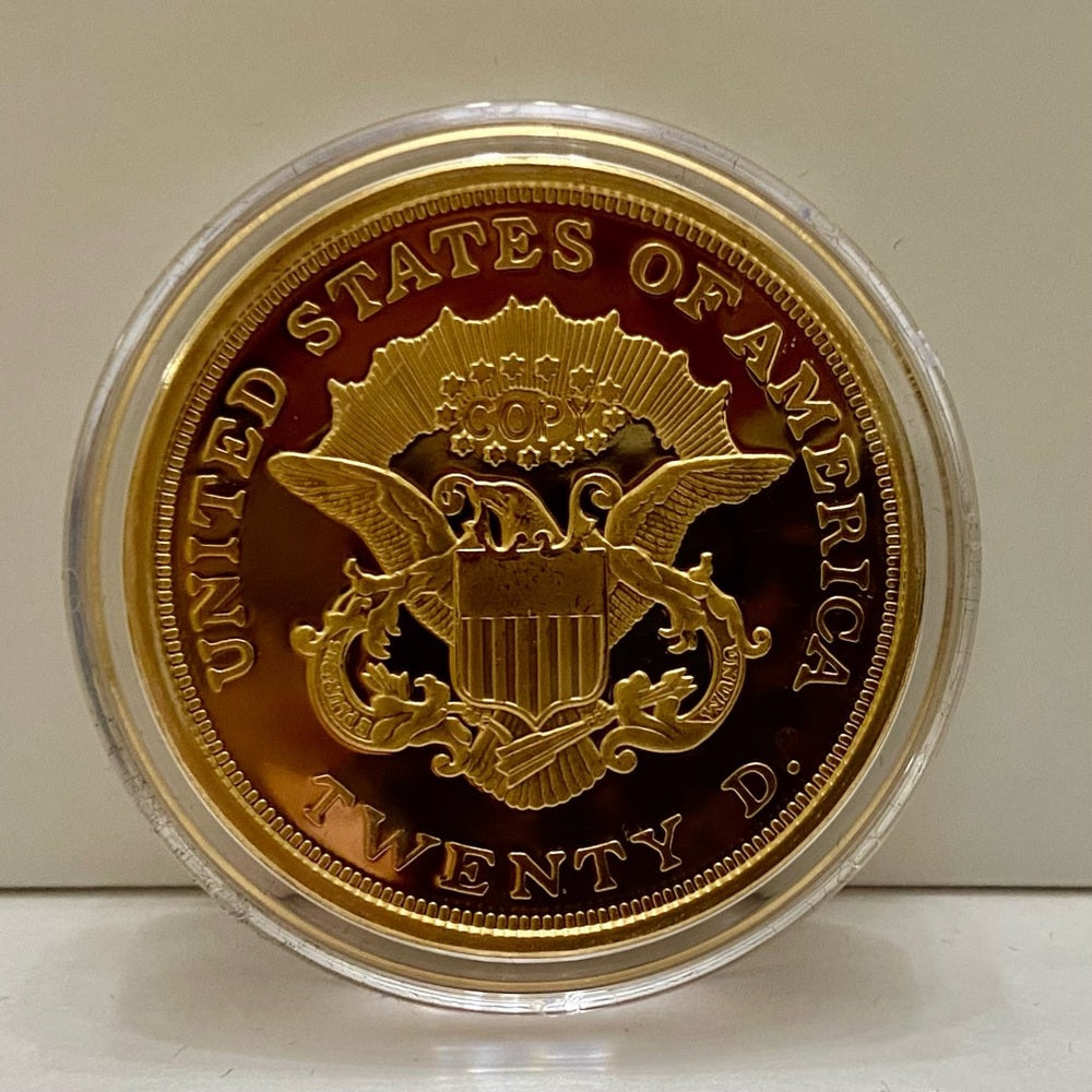National Collectors Mint, 1849, $20.00 Tribute Gold Plated Coin
