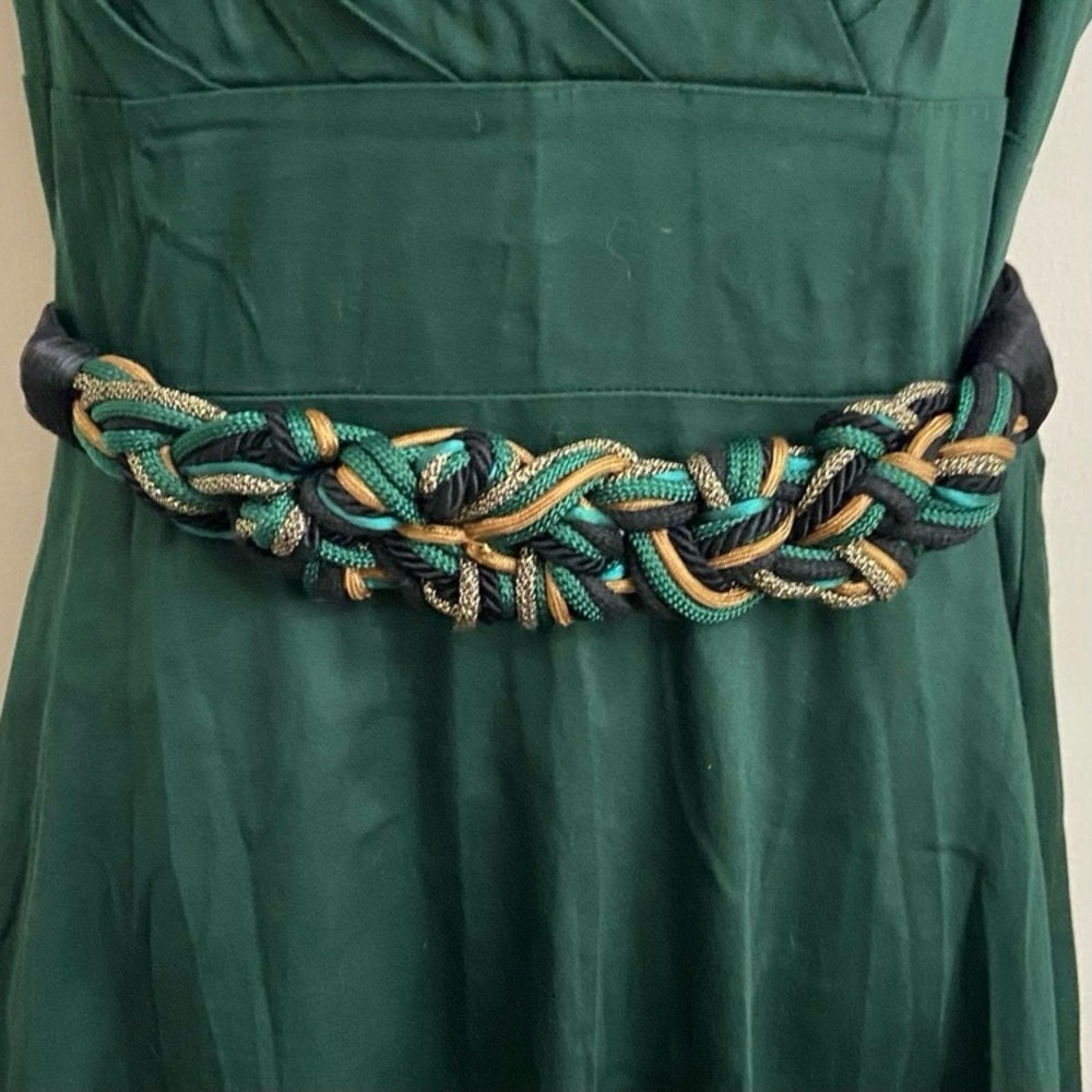 Green Corded Elastic Belt (M-L)