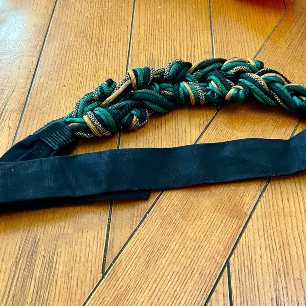 Green Corded Elastic Belt (M-L)