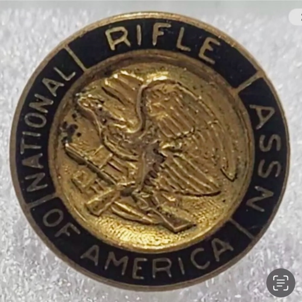 Vintage Collectible, 10 K Yellow Gold Filled NRA Rifle Association Tie Pins