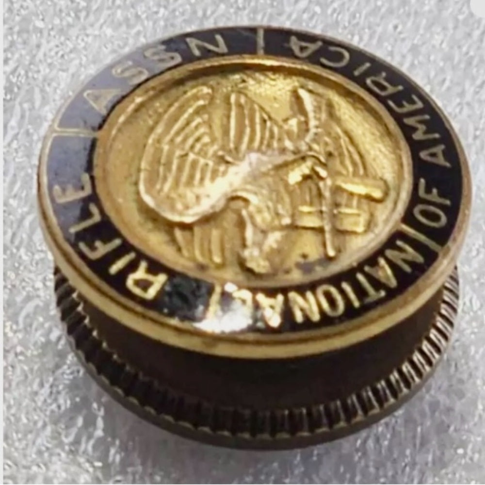 Vintage Collectible, 10 K Yellow Gold Filled NRA Rifle Association Tie Pins