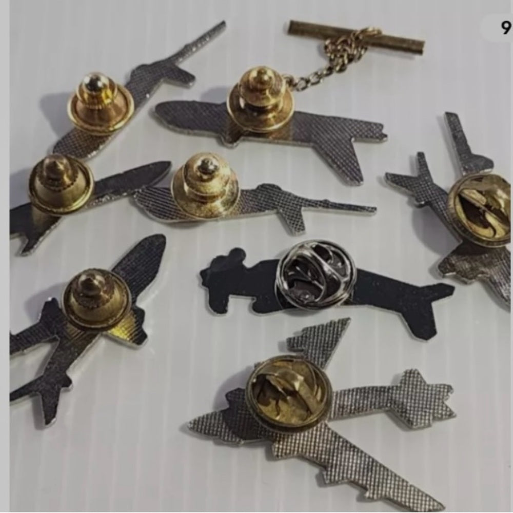 Vintage Collectible, Rare, 8 Aviation Lapel Hat Pins, Jacket or Tie Clips