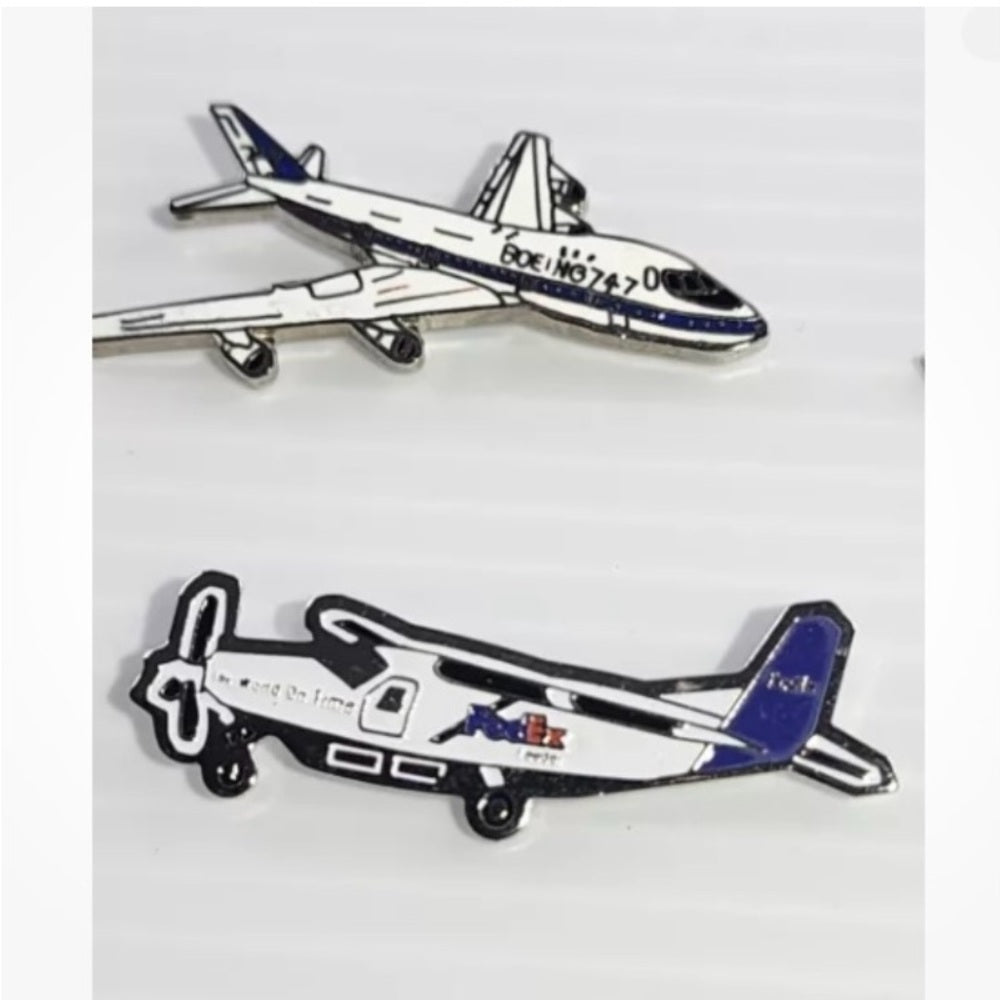 Vintage Collectible, Rare, 8 Aviation Lapel Hat Pins, Jacket or Tie Clips