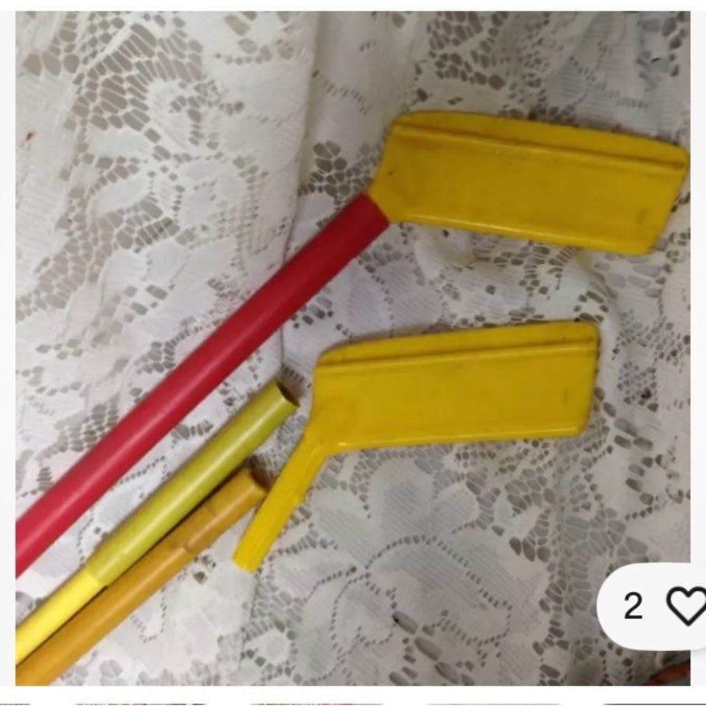 1960s Marx- Pro Hockey Live Action Set - Yellow, Blue, Red