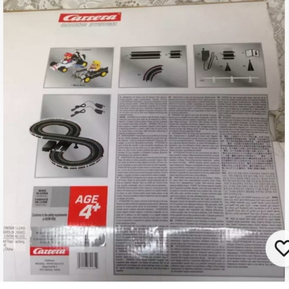 Mario Kart DS 24pc Carrera Racing System 20in x 16in x3in Box