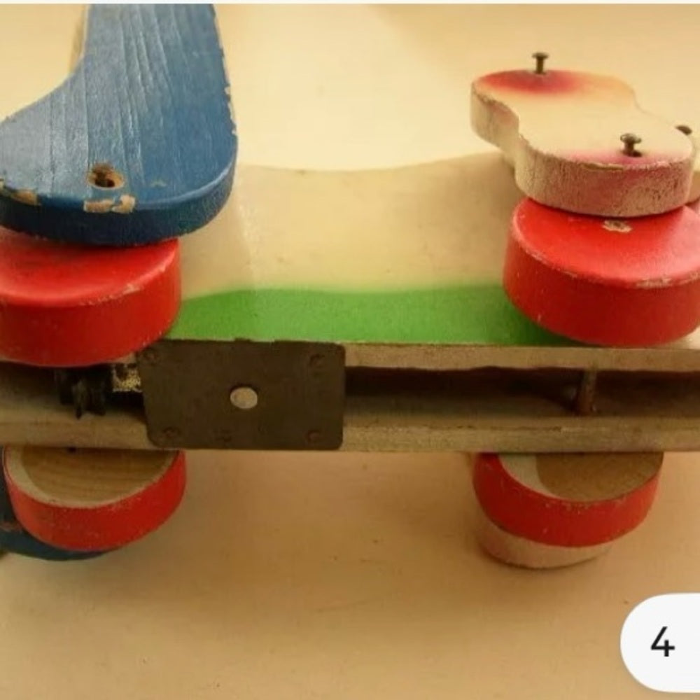 1950s, Japanese Wooden Puppy Pull Toy