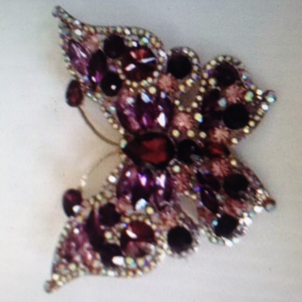 Elegant Chunky 4inx .25in Butterfly Brooch-Pendant