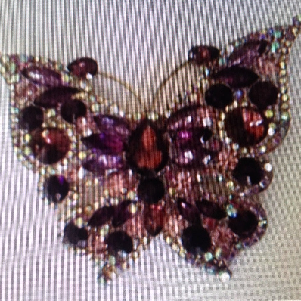 Elegant Chunky 4inx .25in Butterfly Brooch-Pendant