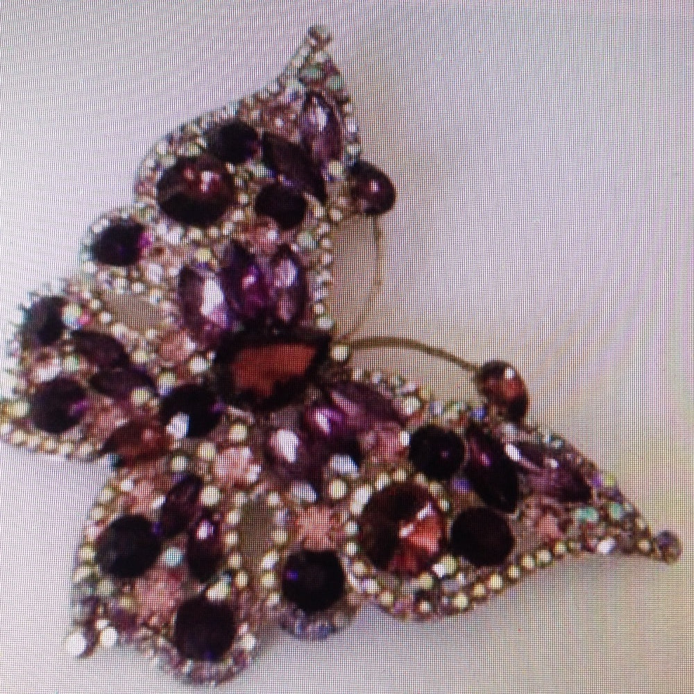 Elegant Chunky 4inx .25in Butterfly Brooch-Pendant