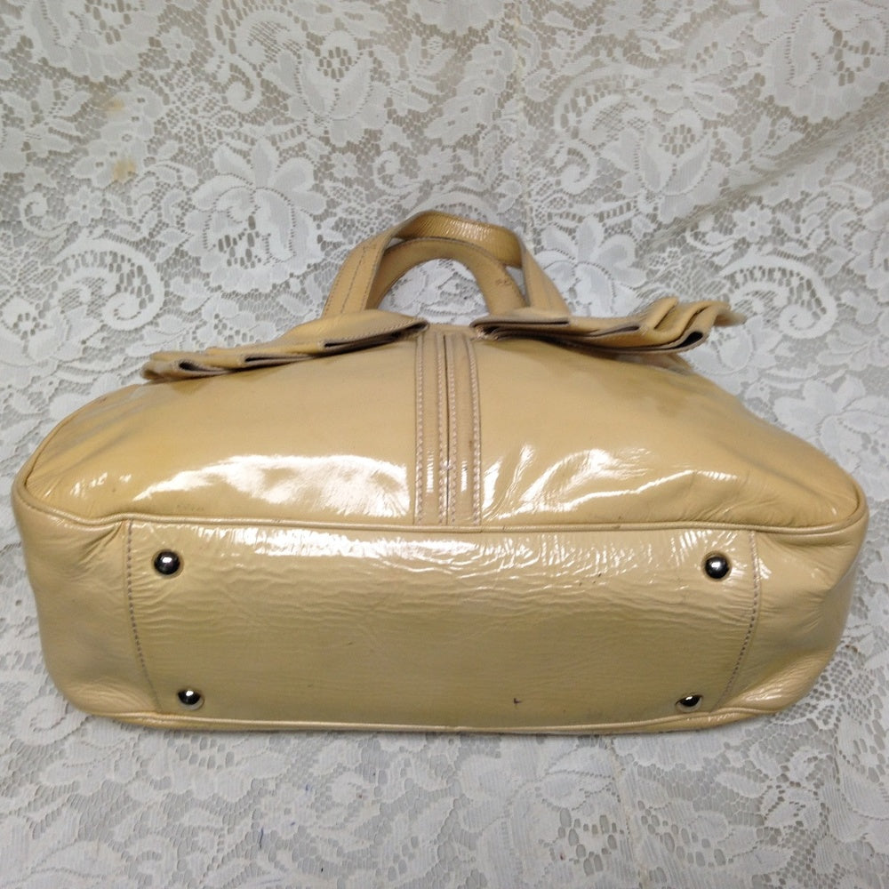 Yves Saint Laurent Yellow Patent Leather Handbag