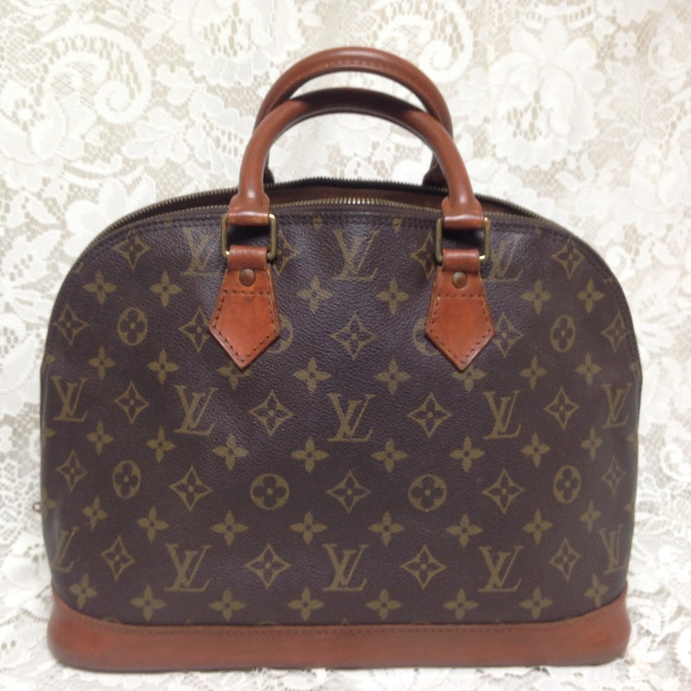 Louis Vuitton Brown Mono, Coated Canvas Alma Handb