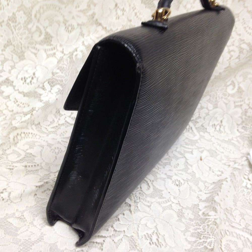 Louis Vuitton Black Epi Leather 2-Gusset Briefcase
