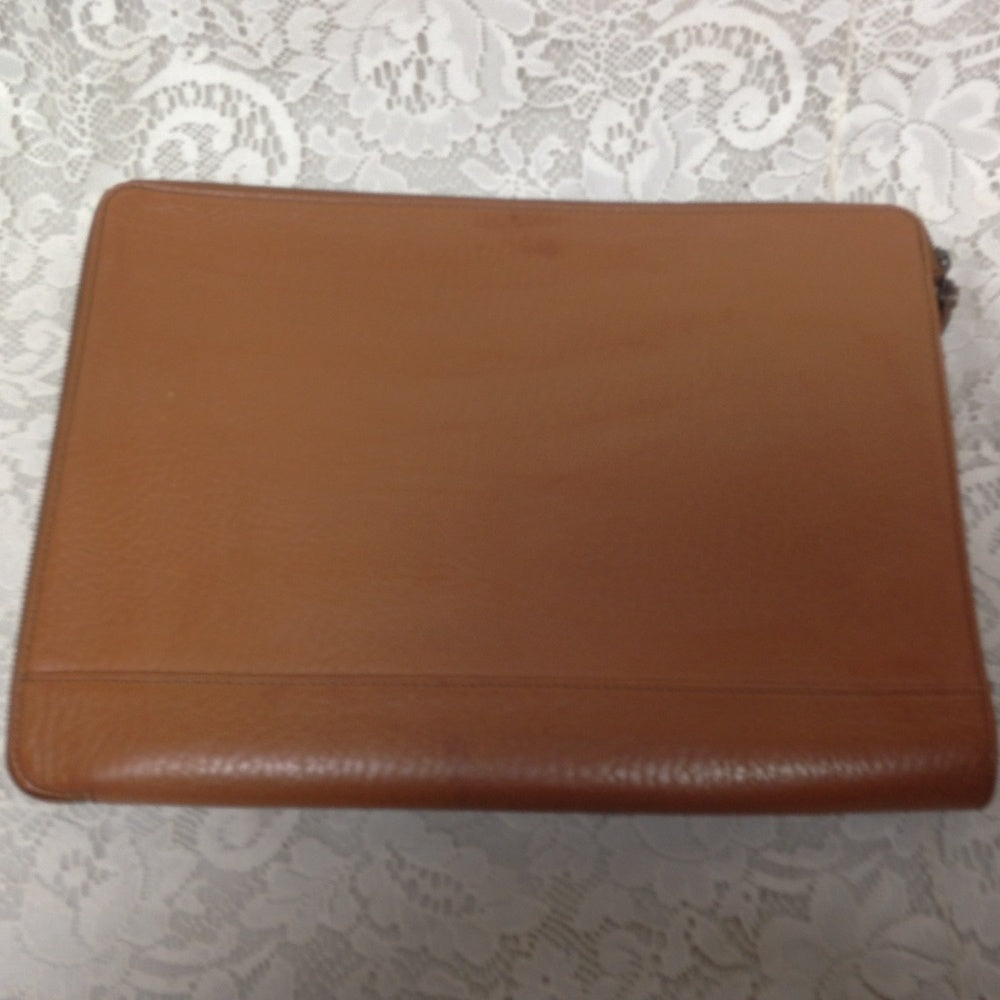 Authentic Burberrry, Tan-Brown Leather Briefcase