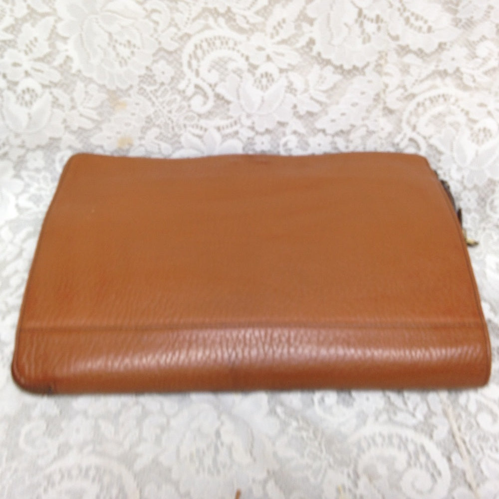 Authentic Burberrry, Tan-Brown Leather Briefcase