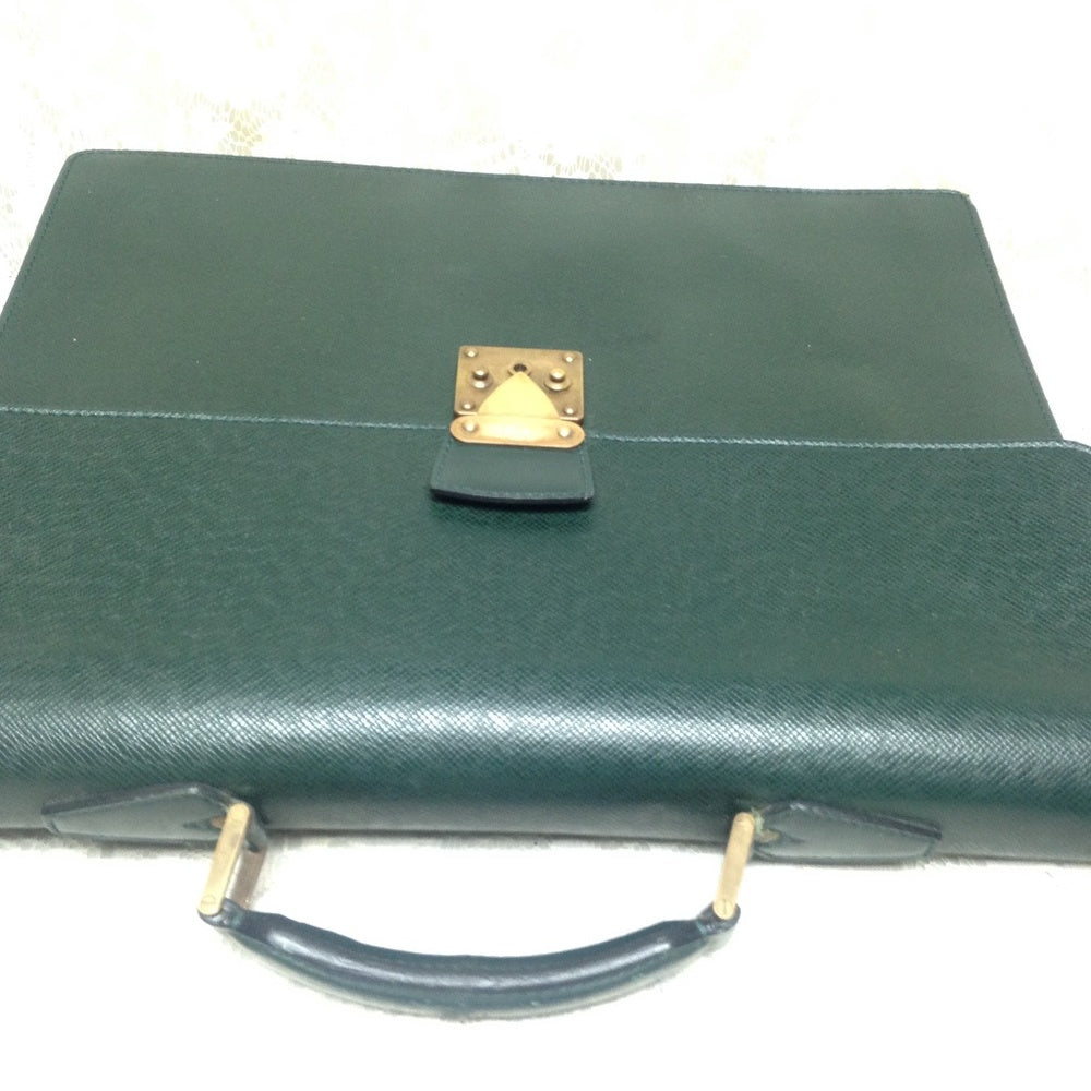 Louis Vuitton, Green Taiga Leather XL Briefcase