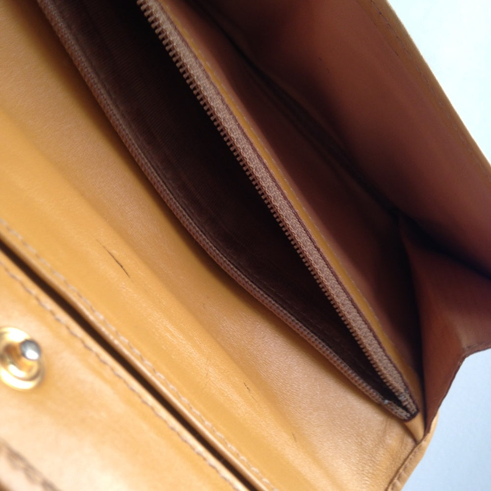 Authentic, Celine Canvas Brown Macadam Long Wallet