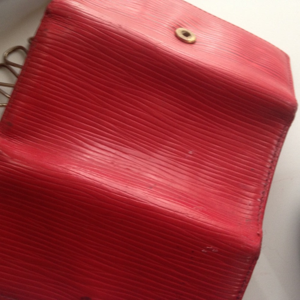 Authentic, Louis Vuitton, Red Epi Leather 4-Hooks