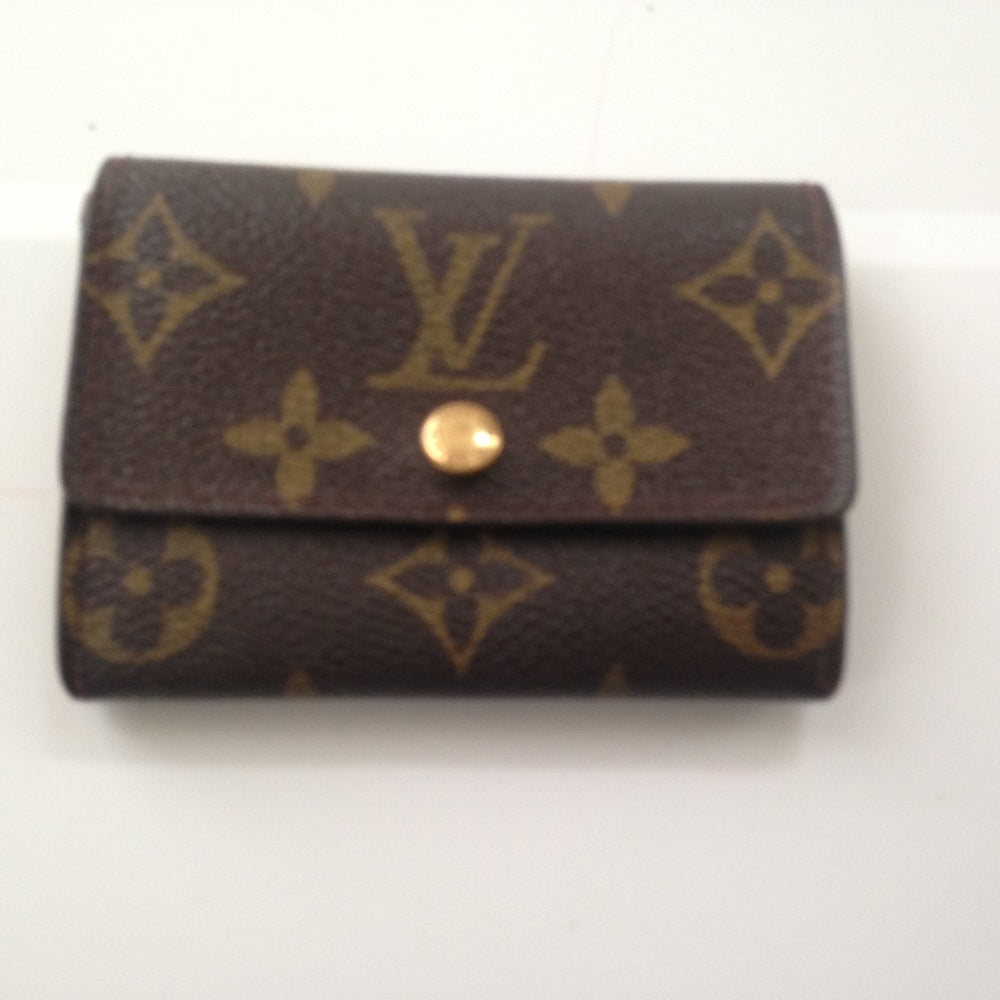 Rare, Louis Vuitton Brown Mono Coin Purse-Key Case