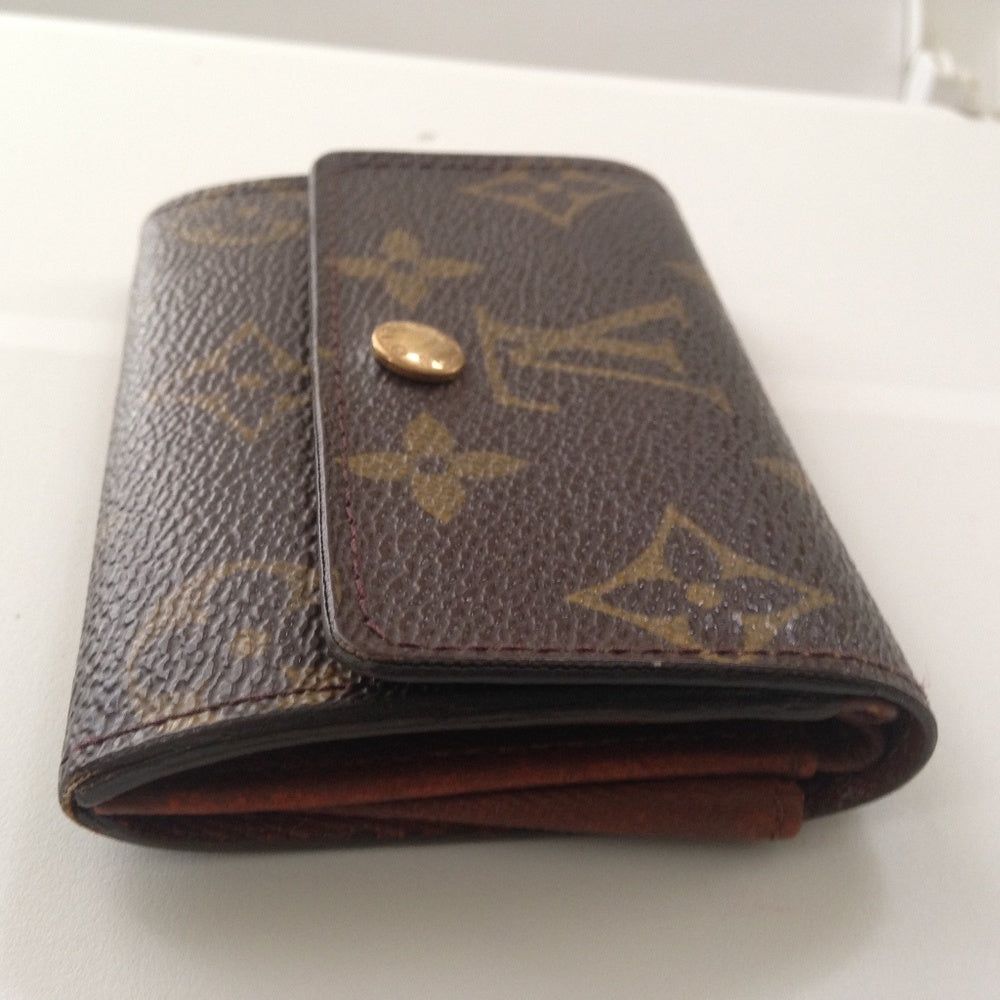 Rare, Louis Vuitton Brown Mono Coin Purse-Key Case