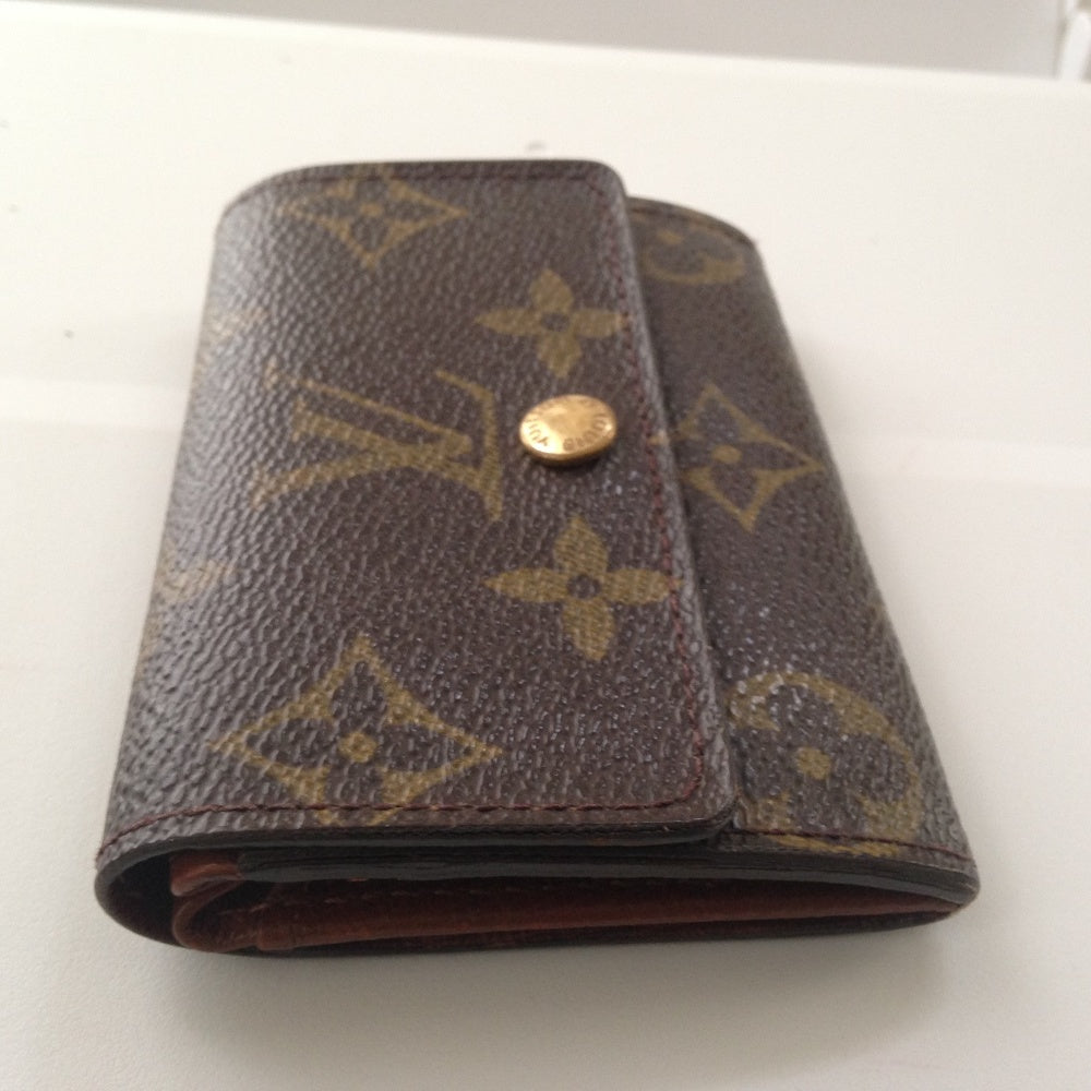 Rare, Louis Vuitton Brown Mono Coin Purse-Key Case