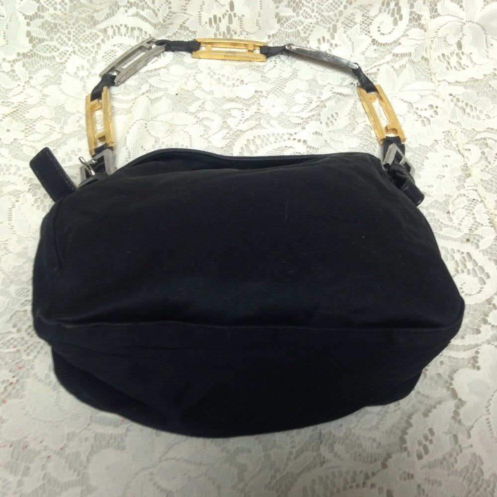 Authentic Fendi Rare Metal Mono Hip-Fanny Belt Bag