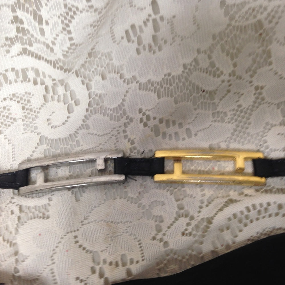 Authentic Fendi Rare Metal Mono Hip-Fanny Belt Bag