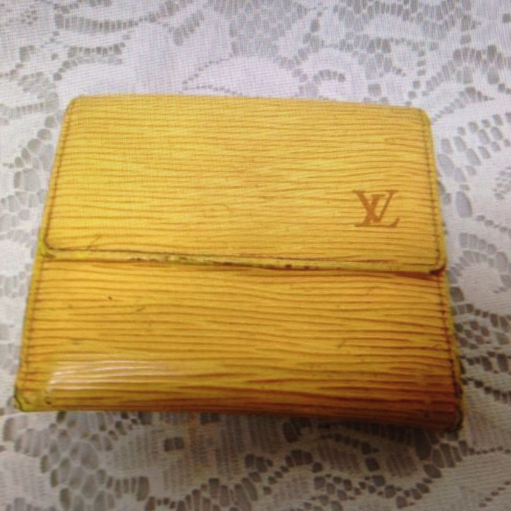 Authentic, Louis Vuitton Yellow Epi Leather Wallet
