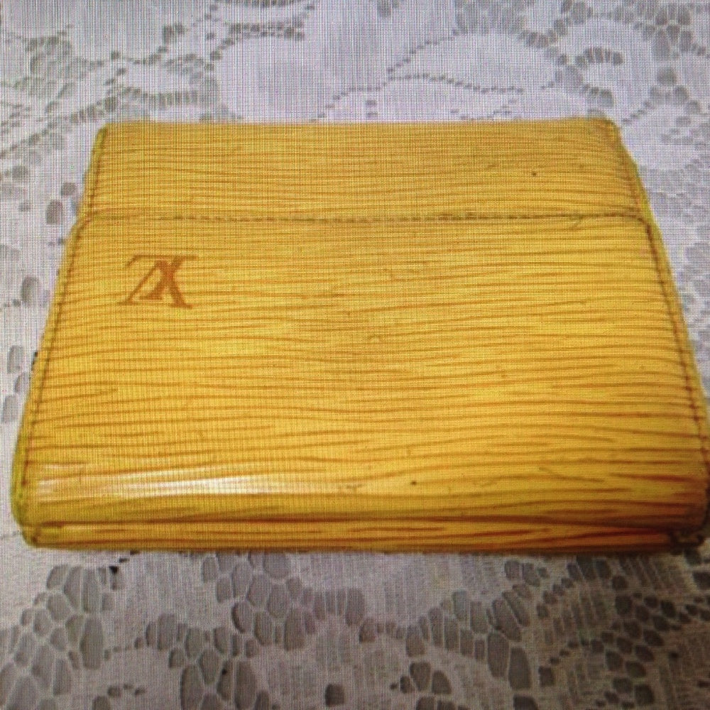 Authentic, Louis Vuitton Yellow Epi Leather Wallet