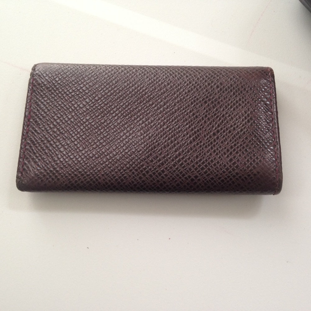 Authentic, Louis Vuitton, Burgundy Taiga Leather 4