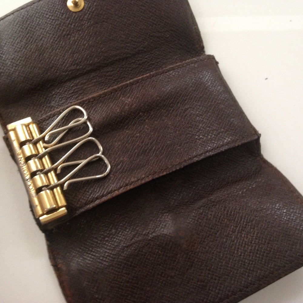 Authentic, Louis Vuitton, Damier Ebene 4-Hooks Key