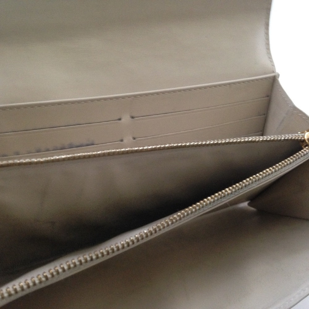 Louis Vuitton Beige Yellow Vernis Mono long Wallet