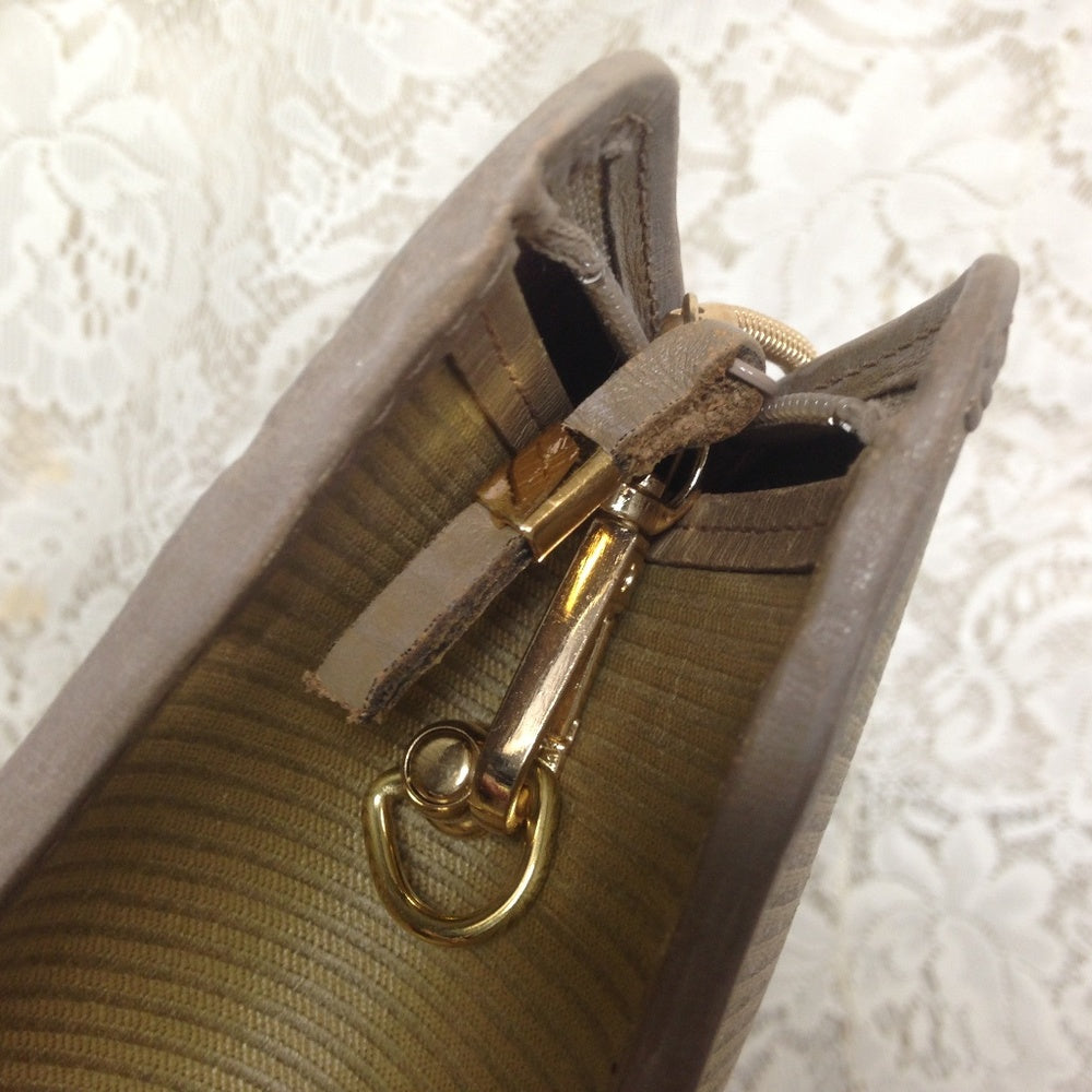 Yves Saint Laurent Coated Canvas Clutch-Crossbody