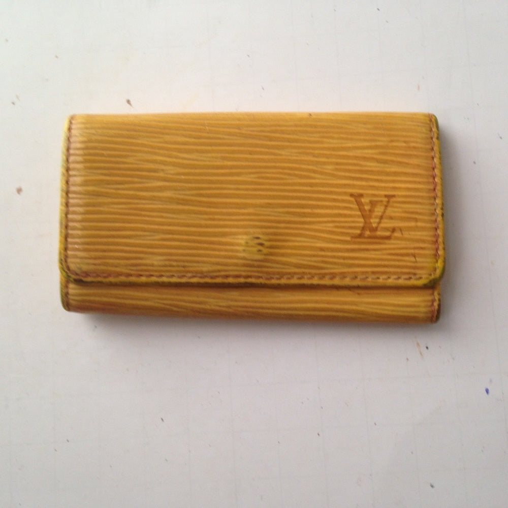 Louis Vuitton, Yellow Epi Leather 4-Hooks Key Case