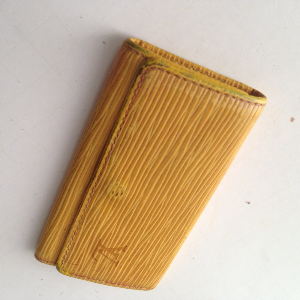 Louis Vuitton, Yellow Epi Leather 4-Hooks Key Case