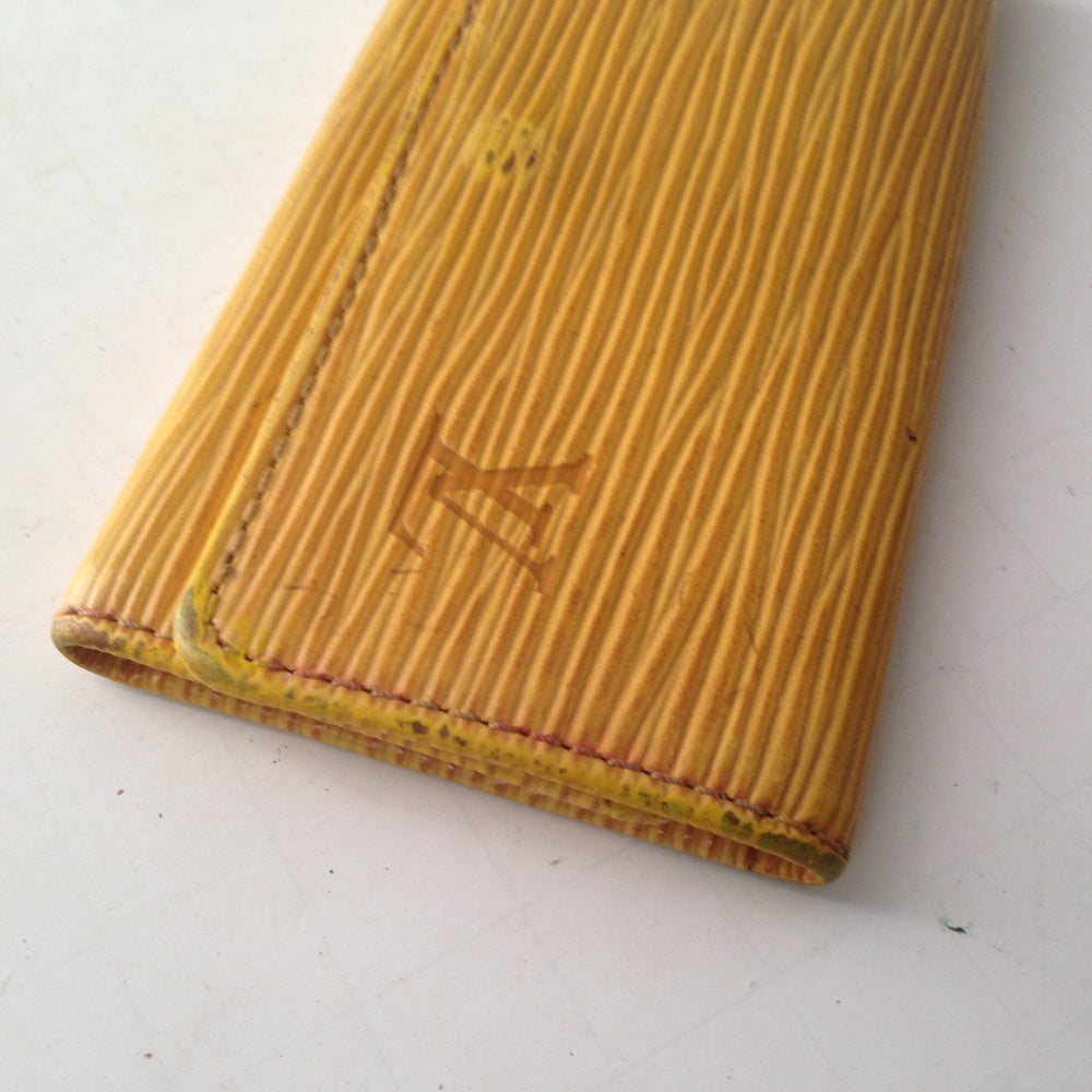 Louis Vuitton, Yellow Epi Leather 4-Hooks Key Case