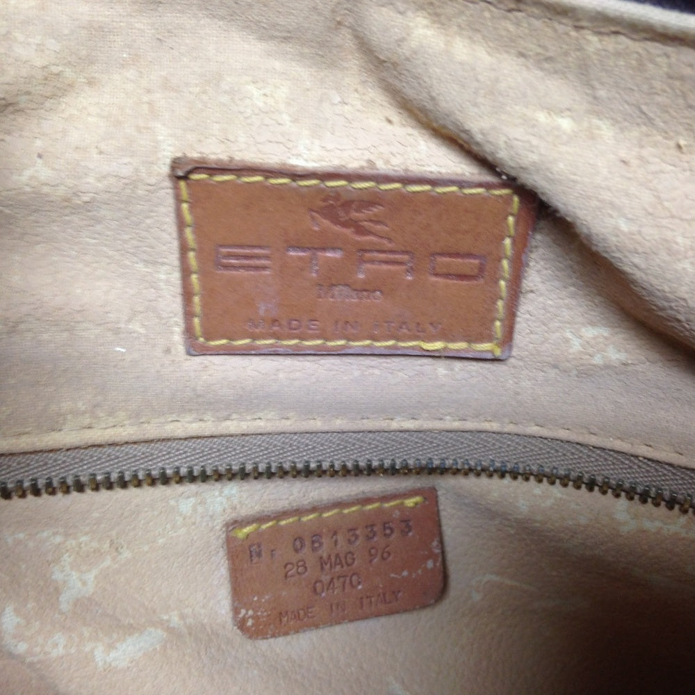 Etro, Italy, Burgundy Paisley Alma Style Handbag