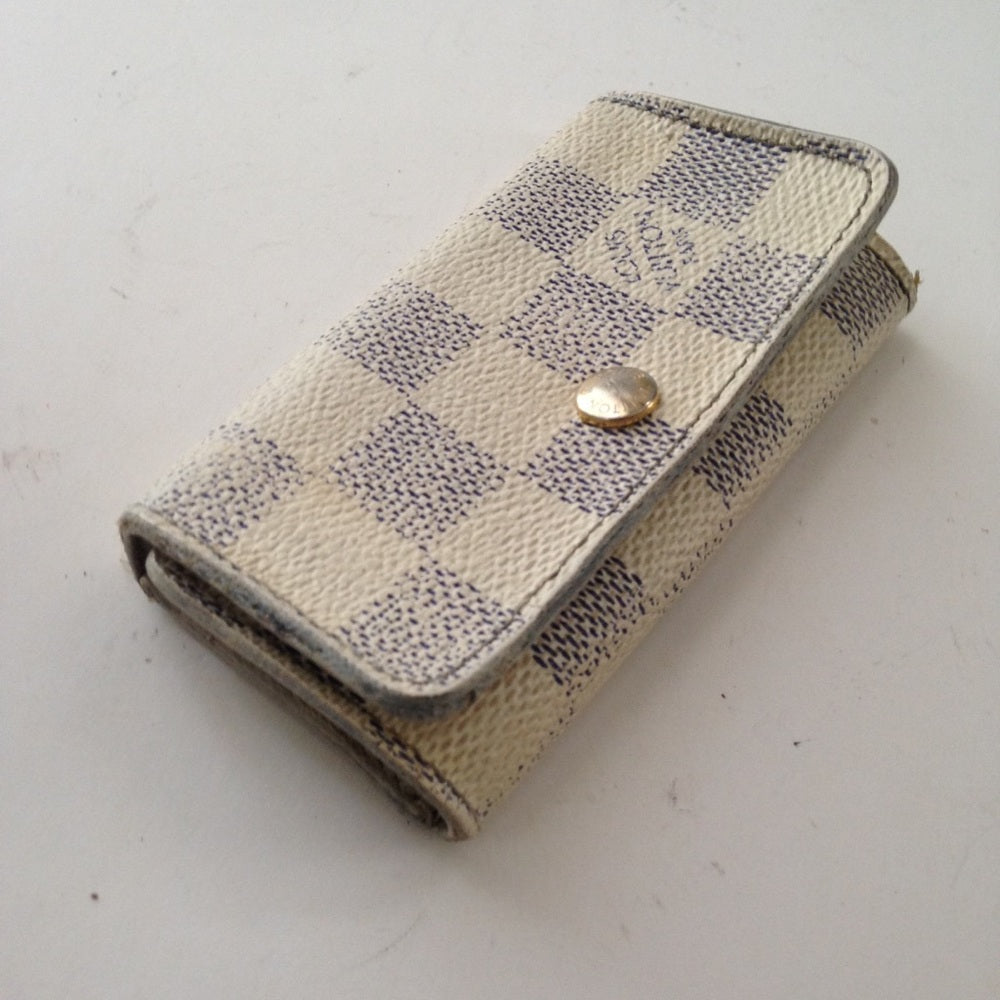 Louis Vuitton, Damier Azuzr 4-Hooks Key Case