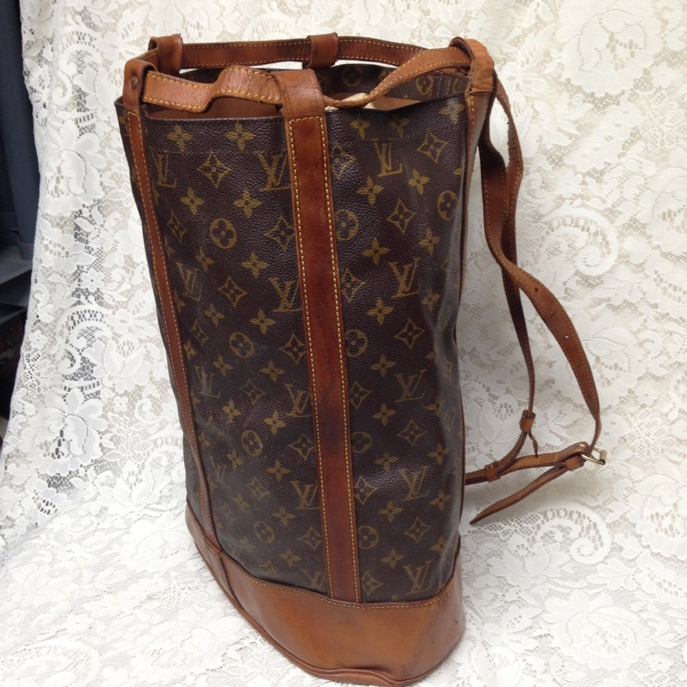 Louis Vuitton Brown Mono Coated Canvas Backpack