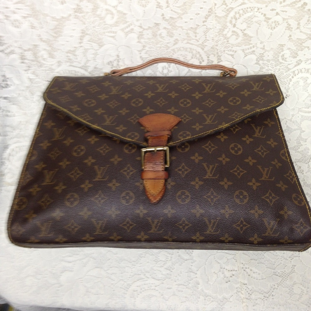 Louis Vuitton Brown Mono Coated Canvas Briefcase
