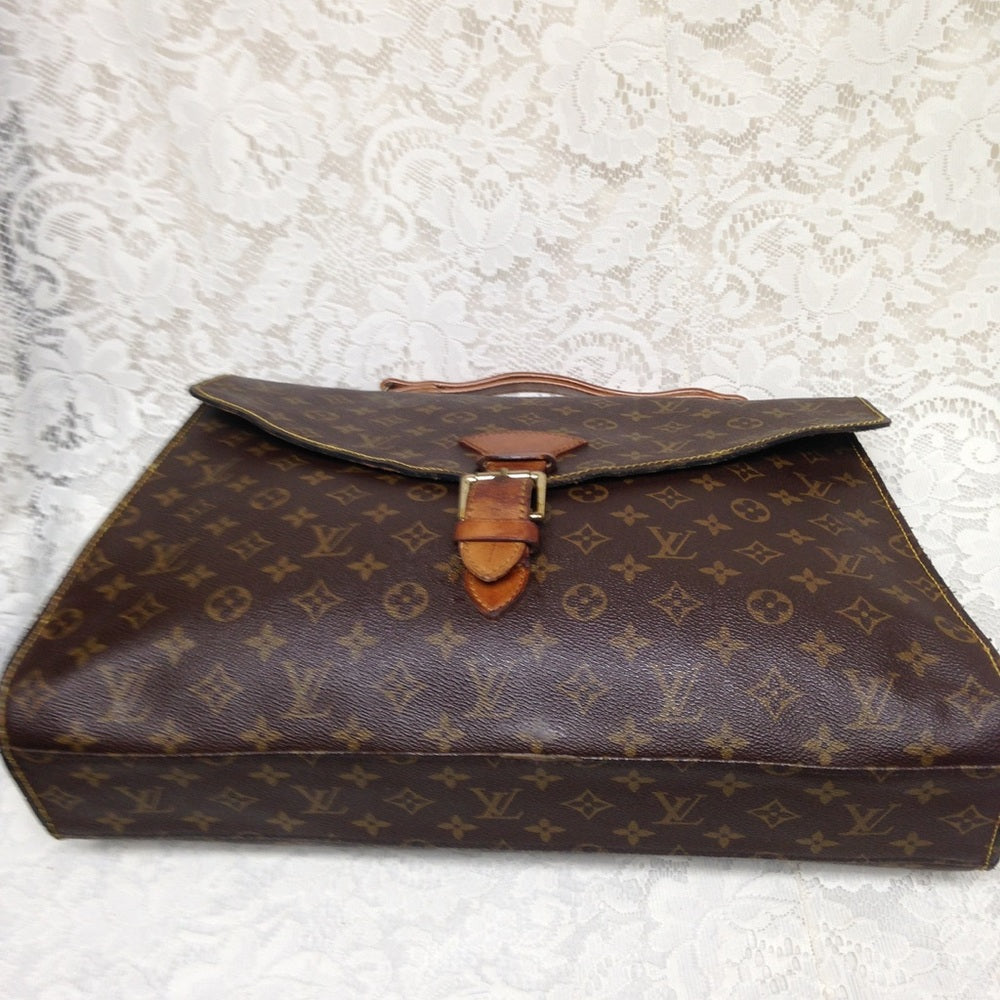 Louis Vuitton Brown Mono Coated Canvas Briefcase